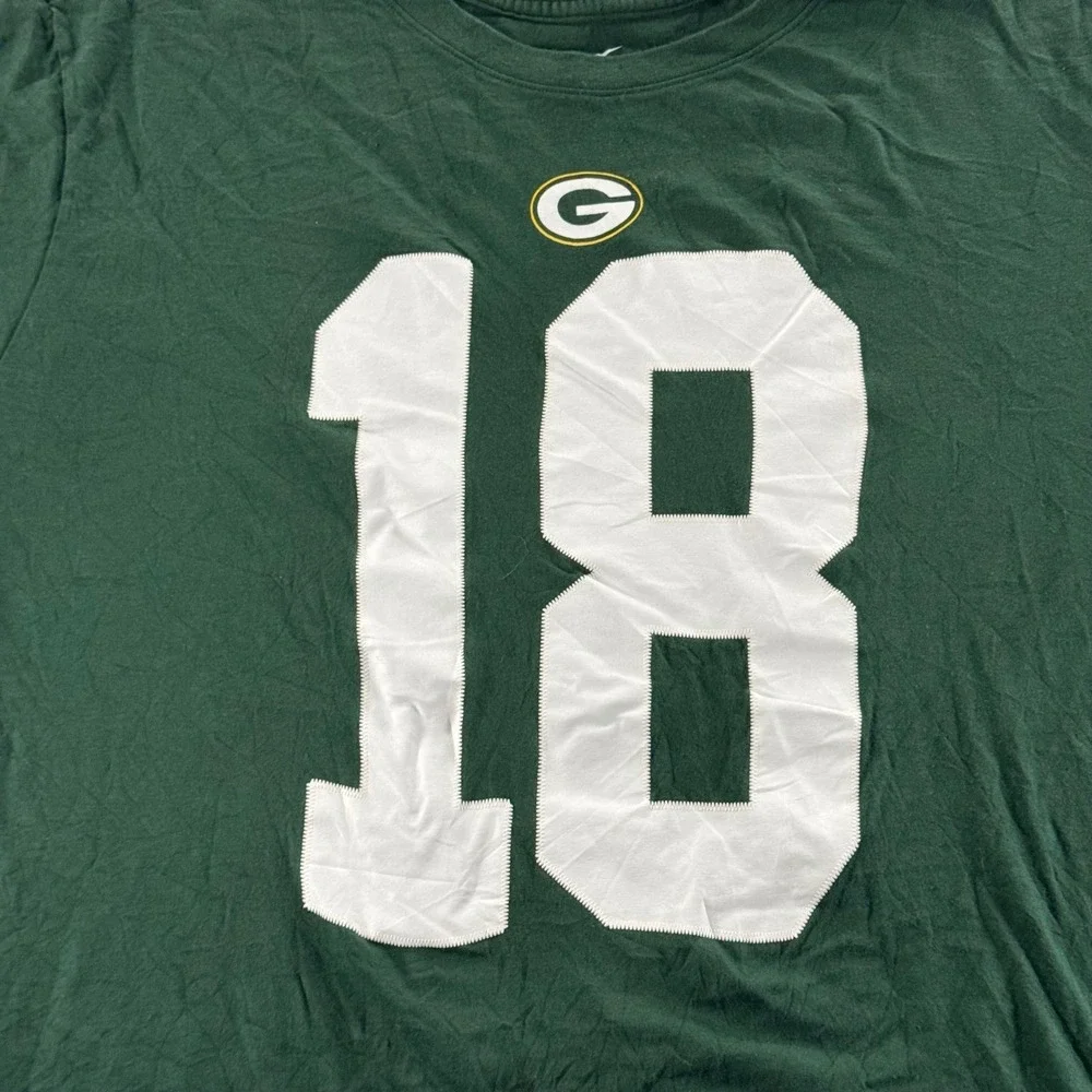 Nike Randall Cobb Green Bay Packers T-Shirt Mens XXL Green NFL 18 Cheesehead